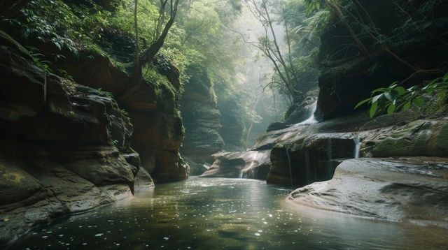 青州隐藏的原始秘境：仁河峡谷，如绿野仙踪般的避暑溯溪胜地