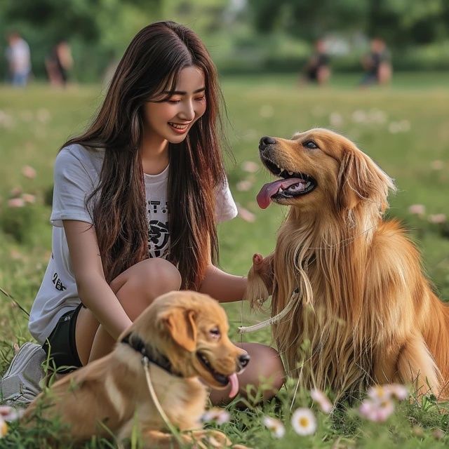 沪上遛宠好去处：元荡湖畔草坪漫步