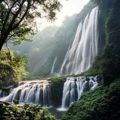 隐藏的自然瑰宝：成都附近鲜为人知的燕远村瀑布探秘