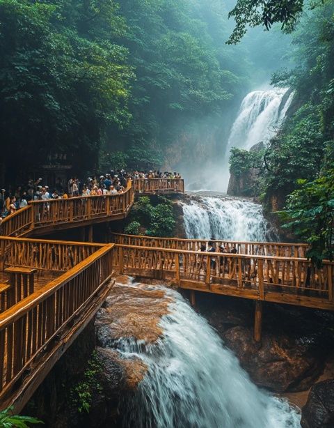 石梁飞瀑与世隔绝的秘境，自驾攻略带你玩转不为人知的美景！