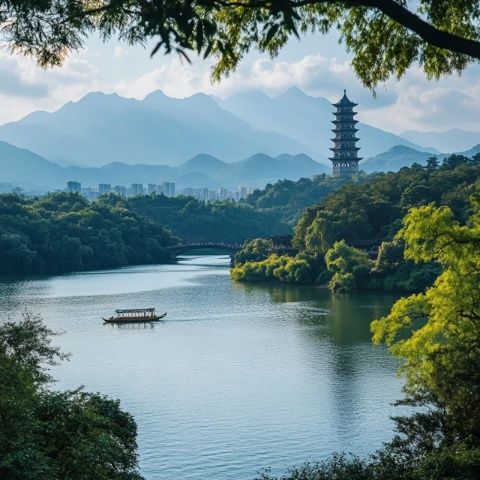 盖州万福赤山风景区，那里山高林密，风景秀丽，吸引着众多游客前来观光游玩