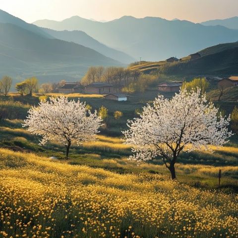 
春季赏花胜地推荐：江苏兴化千垛油菜花海，体验别样垛田风光